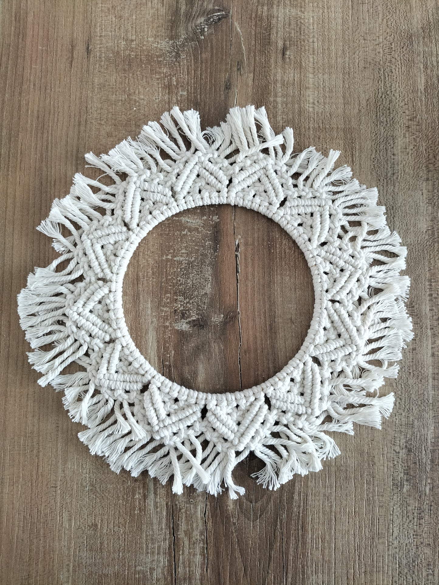 Couronne en macramé