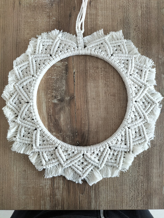 couronne en macramé