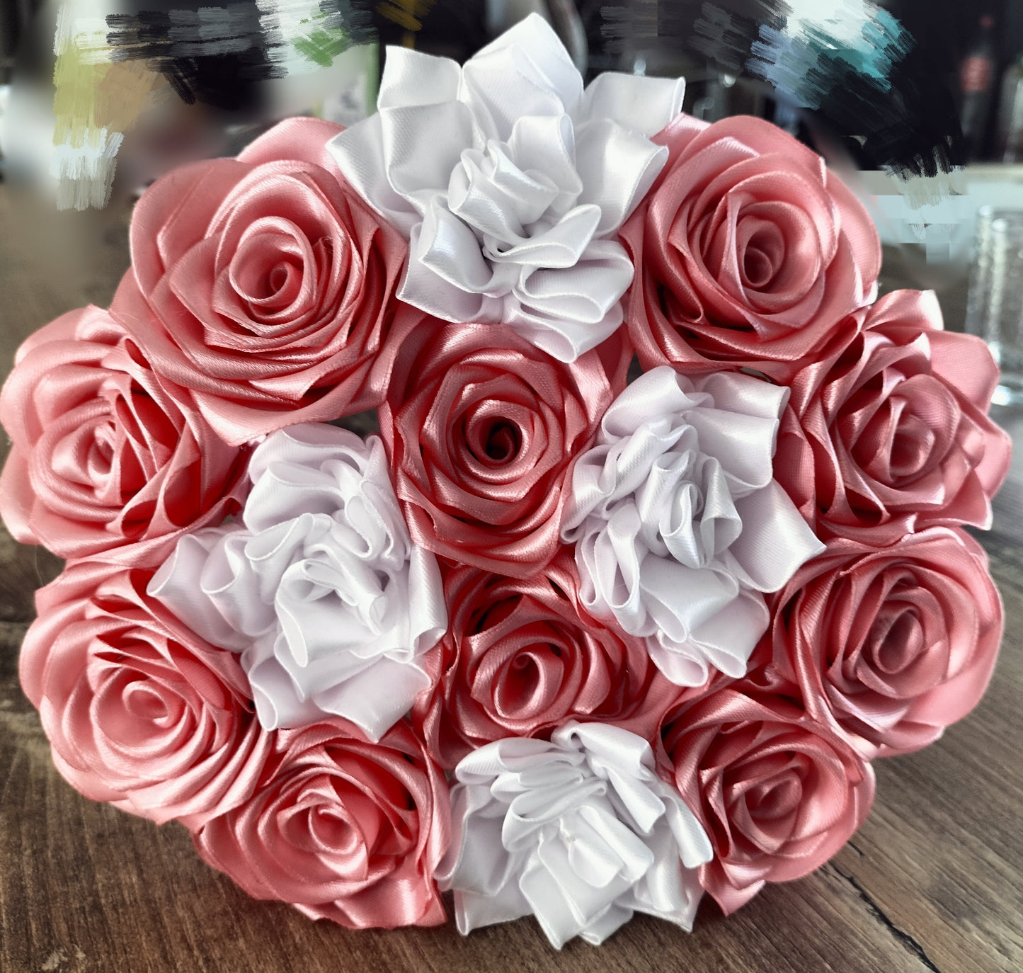 Bouquet de fleurs bicolore